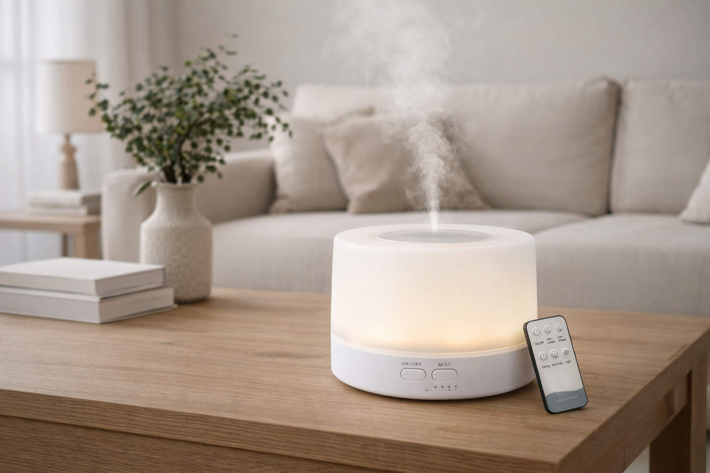 GlowHaus Ultrasonic Aroma Diffuser with Remote